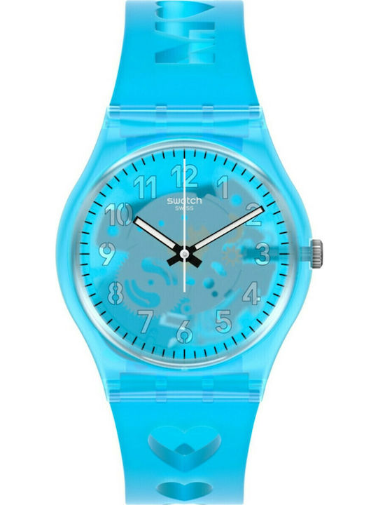 Swatch Love From A To Z Ρολόι Μπαταρίας με Καουτσούκ Λουράκι Swatch Love From A To Z Ρολόι Μπαταρίας με Καουτσούκ Λουράκι