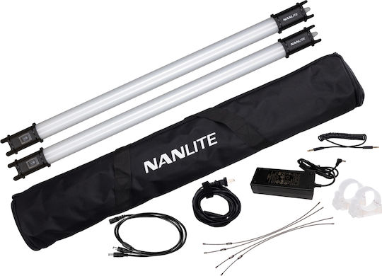 Nanlite Pavotube 15C Double Kit LED светлина 2700 - 6500К 16W с Яркост LUX 352 Лукс с батерия