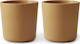Mushie Baby Cups made of Plastic Yellow 2pcs 207ml for 24m+m+