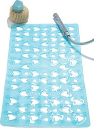 Dimitracas Octopus Hearts Bathtub Mat with Suction Cups Blue 37x71cm