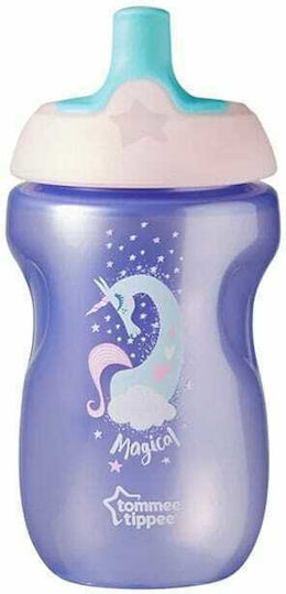 Tommee Tippee Sport Cup Educational Sippy Cup Plastic Purple for 12m+m+ 300ml