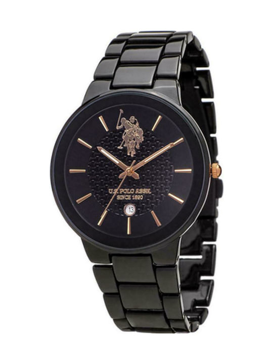 U.S. Polo Assn. Logan Men's Watch 40mm Battery with Black Metal Bracelet