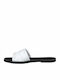 Leather Women's Flat Sandals in White Color