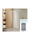 Aquarelle Venia 10 Cabin for Shower with Sliding Door 70x110x185cm Serigrafato