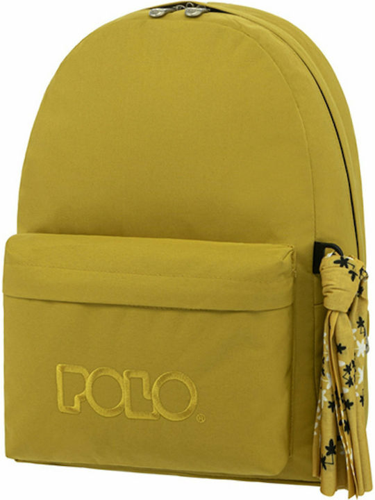 Polo Original 600D School Bag Backpack Junior High-High School in Yellow color 23lt 2021