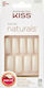 Kiss Salon Natural Go Rogue False Nail Tips in Beige Color 28 Pieces KSN04C