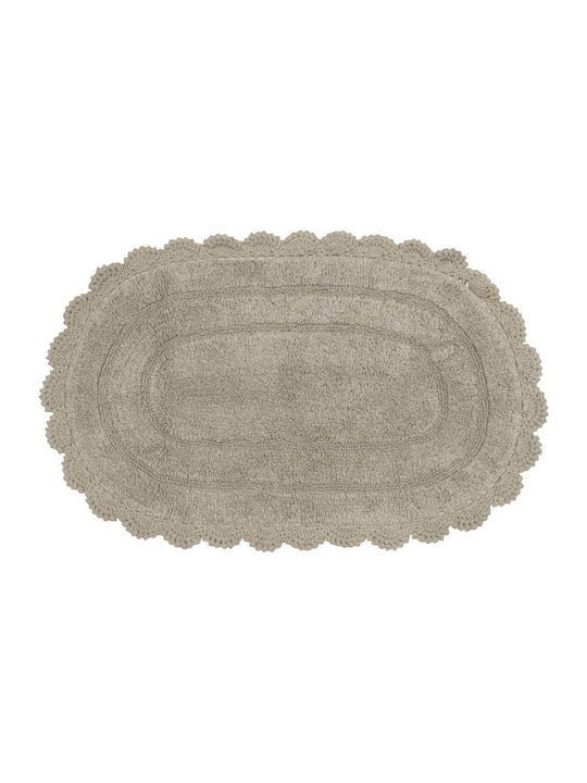 Das Home Badematte Baumwolle Oval 0557 420750800557 Nude 50x80cm