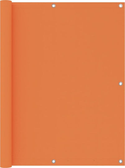 vidaXL Rectangular Shade Divider Orange in Roll With Hoop & with PU Coating 1.2x6m made of Oxford fabric