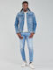 D-Staq Men's Jeans Pants Elastic with Slim Fit Blue