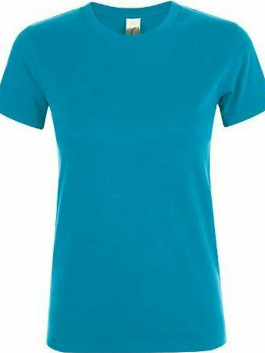 Sol's Regent Γυναικείο Διαφημιστικό T-shirt Κοντομάνικο Aqua