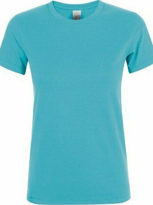 Sol's Regent Γυναικείο Διαφημιστικό T-shirt Κοντομάνικο Atoll Blue