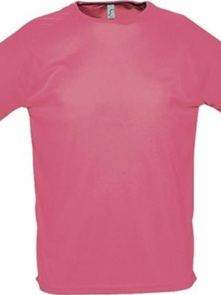 Sol's Sporty Men's Short Sleeve Promotional T-Shirt Pink 11939-153