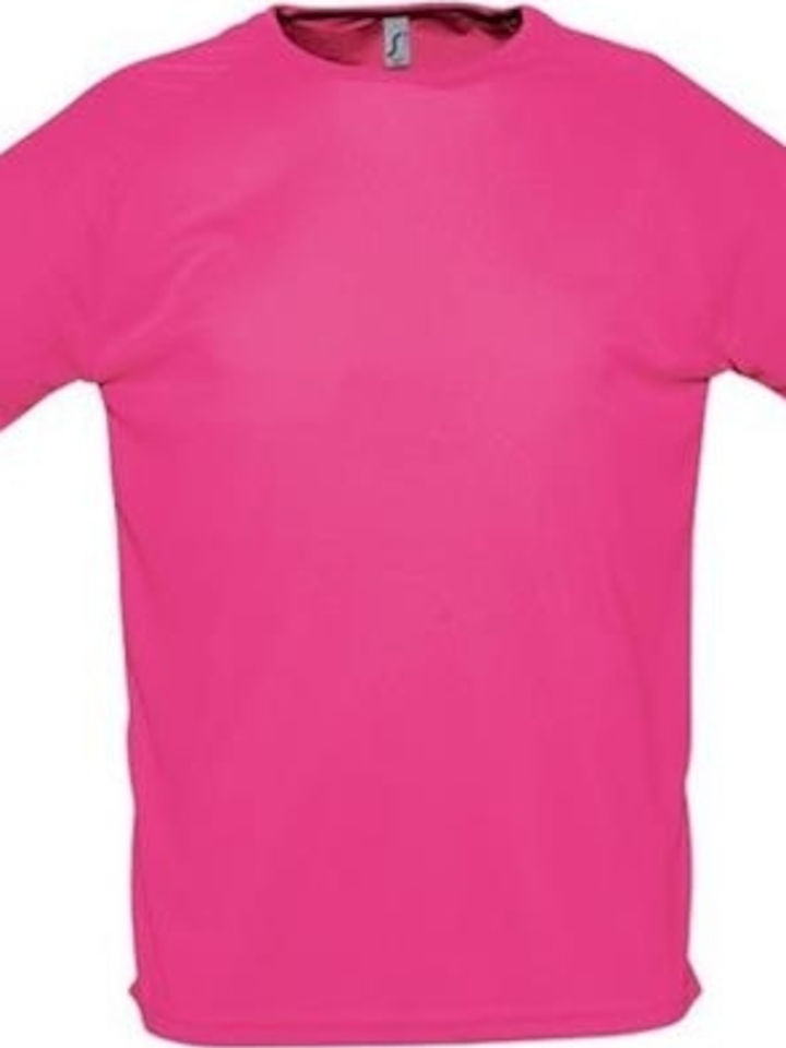 Sol's Sporty Men's Short Sleeve Promotional T-Shirt Fuchsia