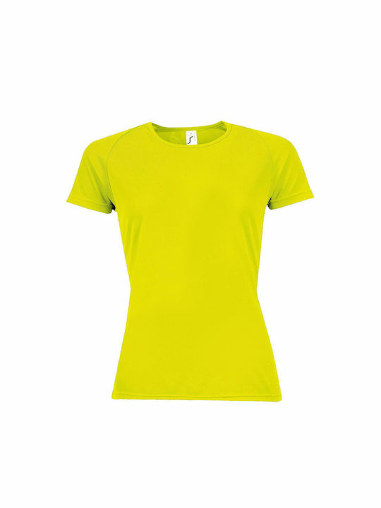 Sol's Sporty Werbe-T-Shirt in Gelb Farbe