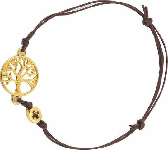 Mouchtaris Collection Μαρτυρικό Βάπτισης Βραχιολάκι Καφέ 50τμχ