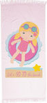 Borea Girl Детски плажен кърпа Розов 140x70см. 035001111120