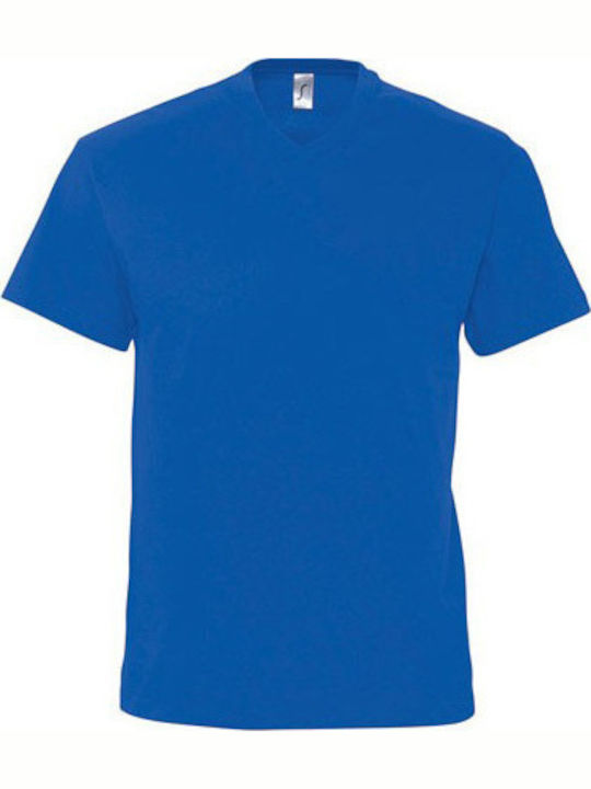 Sol's Victory Ανδρικό Διαφημιστικό T-shirt Κοντομάνικο Royal Blue