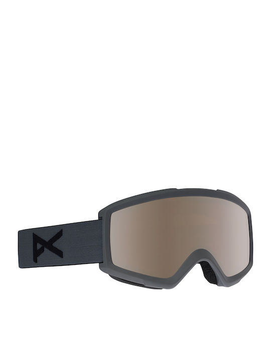 Anon Helix 2.0 + Spare Lens Ski & Snowboard Goggles Kids Gray with Lens in Gray Color