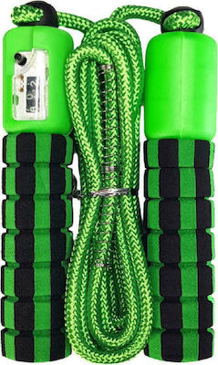 Hurtel Counter Meter Jump Rope Green 2.7m