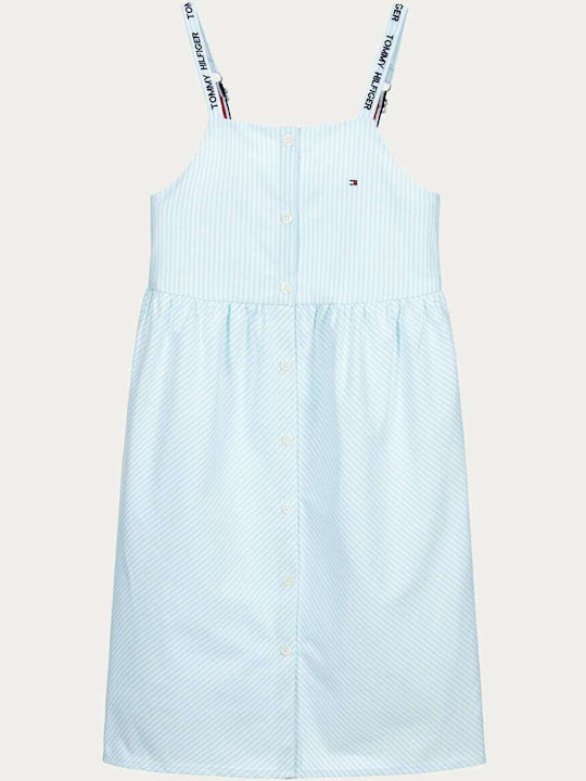 Tommy Hilfiger Kids Dress Sleeveless Light Blue