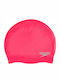 Speedo Plain Moulded Silicone Adults Swimming Cap Red