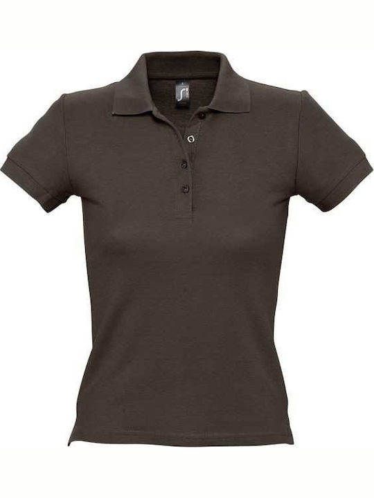 Sol's People Women's Short Sleeve Promotional Blouse Chocolate 11310-398