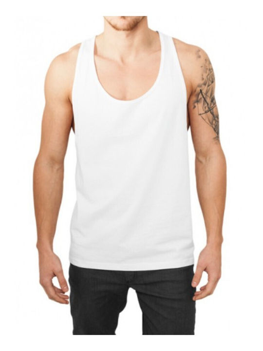 URBAN CLASSICS Men Racerback Loose Tank Regular Fit - WHITE - TB963