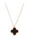 Necklace Two-coloured Cross - ACHALI ROSE GOLD necklace