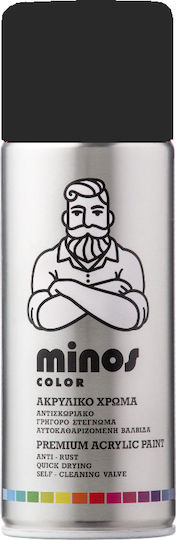 Minos Spray Σπρέι Βαφής Ακρυλικό με Γυαλιστερό Εφέ Anthracite Grey 7016 400ml