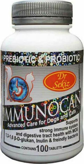Real Pet Dr Sekiz Immunocan Συμπλήρωμα Διατροφής Σκύλου και Γάτας σε Δισκία 100 tabs για Ενίσχυση Ανοσοποιητικού