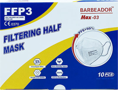 Max Barbeador Max-03 Filtering Half mask FFP3 Λευκό 10τμχ