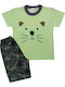Minerva Kids' Pajamas Summer Green Into the wild