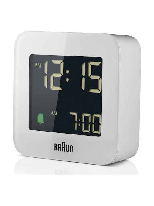 Braun BC08W-DCF Tabletop Digital Clock with Ala...