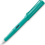 Lamy Safari Candy 021 Πένα Γραφής Medium Πράσινη με Μπλε Μελάνι