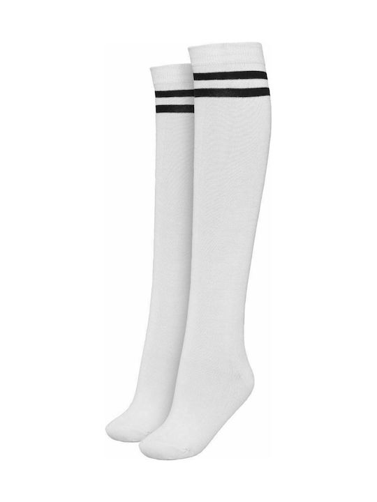 Urban Classics Γυναικείες Κάλτσες Με Σχέδια Λευκές