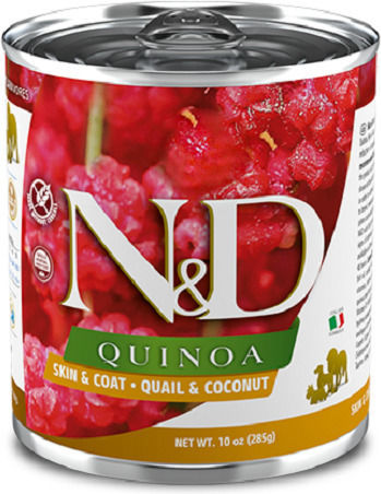 Farmina Quinoa Skin & Coat Wet Food Dogs in Cans Diet with Meat Grain-Free & Gluten-Free 285gr