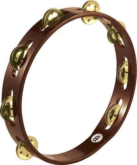 Meinl Traditional Καφέ Ξύλινο Ντέφι Χειρός με Μονή Σειρά Ζίλιες