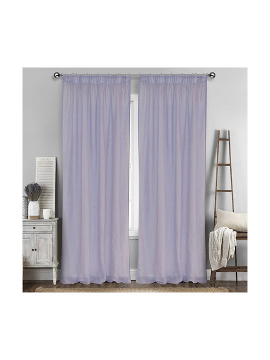 Lino Home Κουρτίνα με Τρέσα Line 306 Lilac 300x...