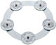 Meinl Dry Ching Ring Silber Metallisch Hi-Hat Tamburin mit einer Reihe von Zils