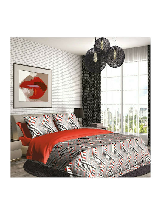 SB Home Lines Coverlet Queen Cotton Red 220x240cm