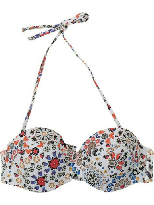 Desigual Strapless Bikini Bahamas Multicolour Floral