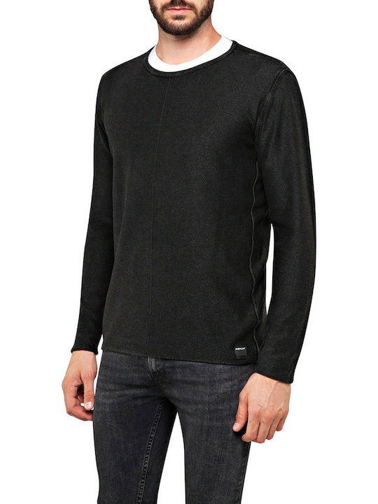 Replay Herren Langarmshirt Schwarz