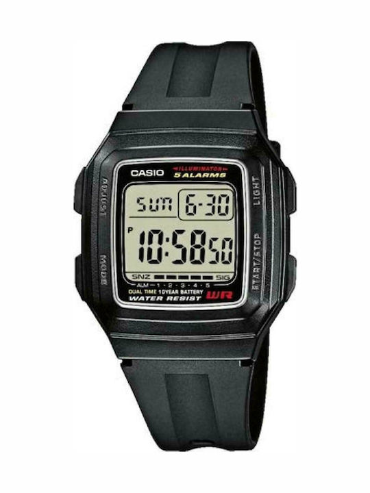 Casio Ψηφιακό Ανδρικό Ρολόι 34mm Μπαταρίας με Μ...