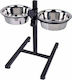 Donald Pet Care Edelstahl Schalen Futter & Wasser für Hund auf Basis von 2x 2.8lt 23cm in Silber Farbe