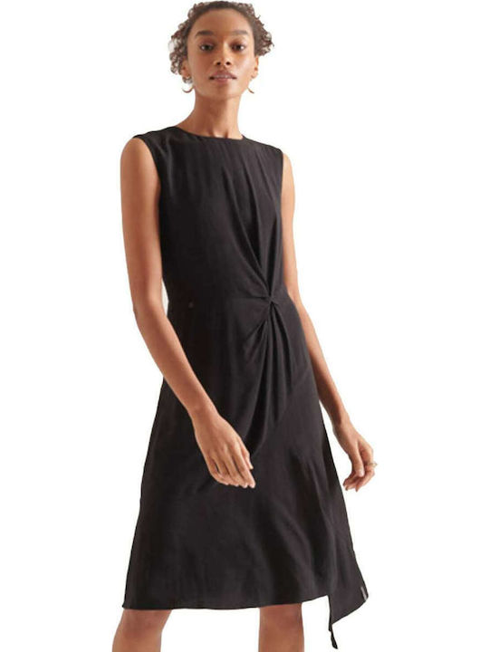 Sommer Mini Damenkleid Schwarz