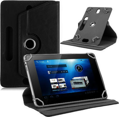 Lamtech Rotating Flip Cover Synthetic Leather Rotating Black (Universal 10") LAM021875