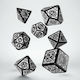 Q Workshop Steampunk Clockwork Dice Set Dice Black & White