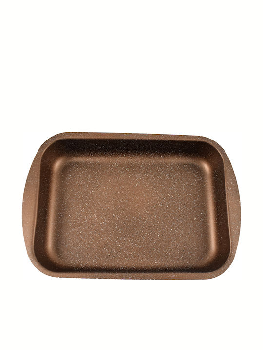 Chios Hellas Woodstone Aluminum Rectangular Baking Pan with Stone Coating 22x30cm