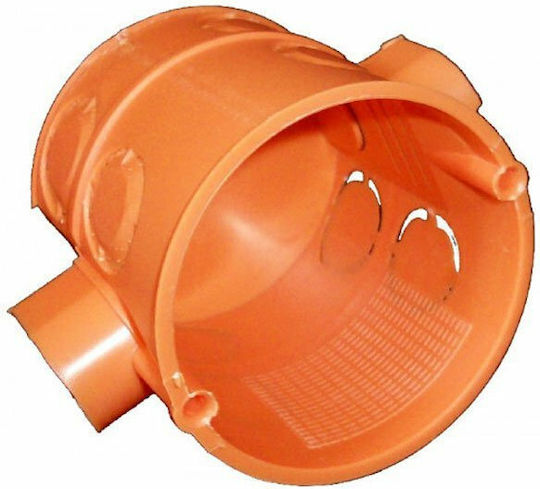 Dabler Flush Electrical Box Branching Connected with 11 Ports Φ60mm in Orange Color