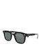 Chimi 02 Men's Sunglasses with Black Plastic Frame and Black Polarized Lens